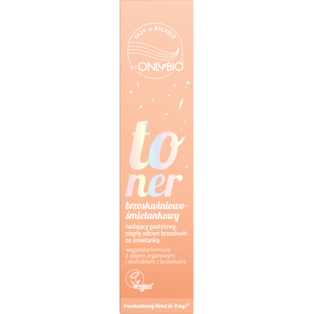 Hair in Balance by ONLYBIO Toner brzoskwiniowo-śmietankowy 100ml