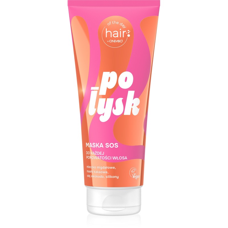 ONLYBIO Hair of the day Połysk Maska S.O.S. intensywnie wygładzająca 200ml